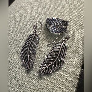 PANDORA Light as Feather Sterling Silver Jewelry Set